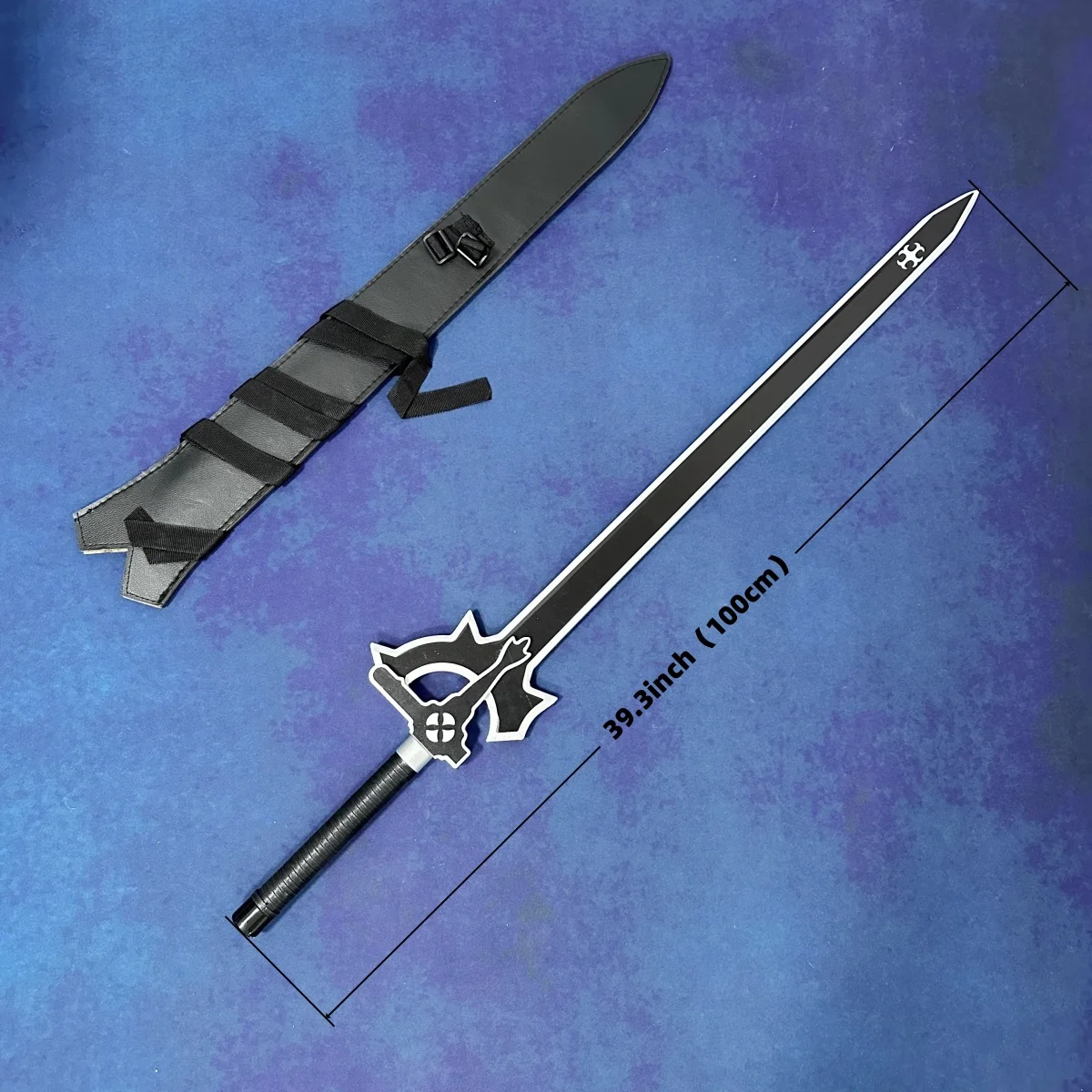 100cm Kirigaya Kazuto Katana Real Size Sword Art Online Anime Kirito Samurai Sabre Ninja Knife Cosplay Prop Unsharp Toy Gift view 4