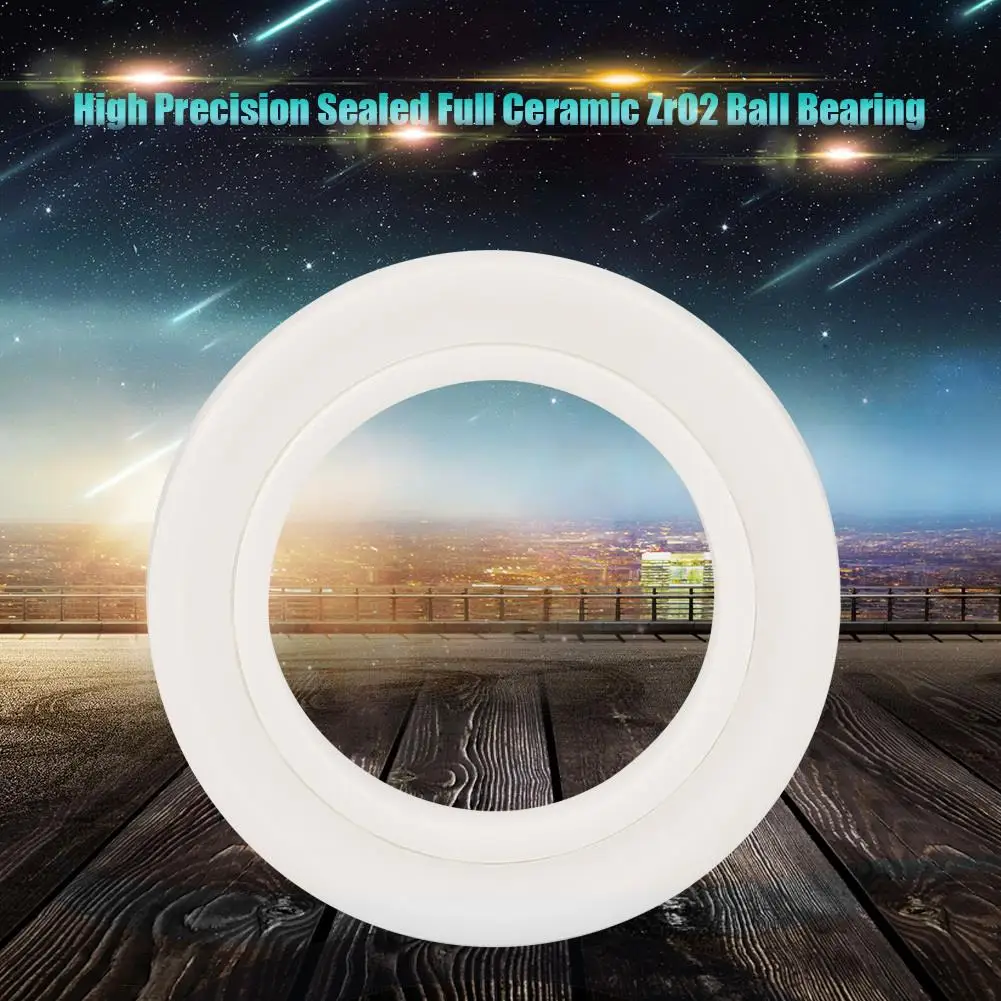 High Precision 6803 2RS 17x26x5mm Full Ceramic ZrO2 Ball Bearing Dustproof Sealed Micro High Speed Roller Bearing