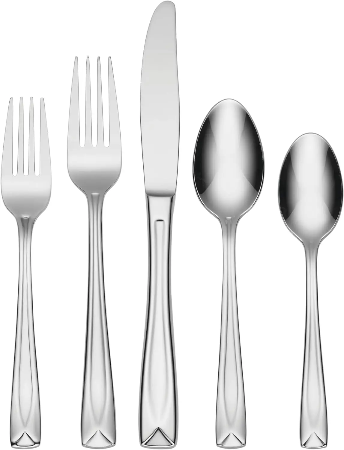 20 Piece Everyday Flatware, Service for 4, 18/0 Stainless Steel, Silverware Set, Dishwasher Safe