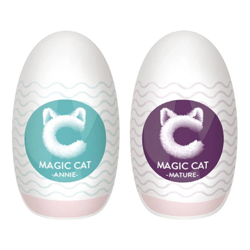 Magic Cat Masturbation Egg Sex Toys for Men 18+ Real Vagina Pussy Adult Goods Supplies Male Penis Glans Training Masturbators