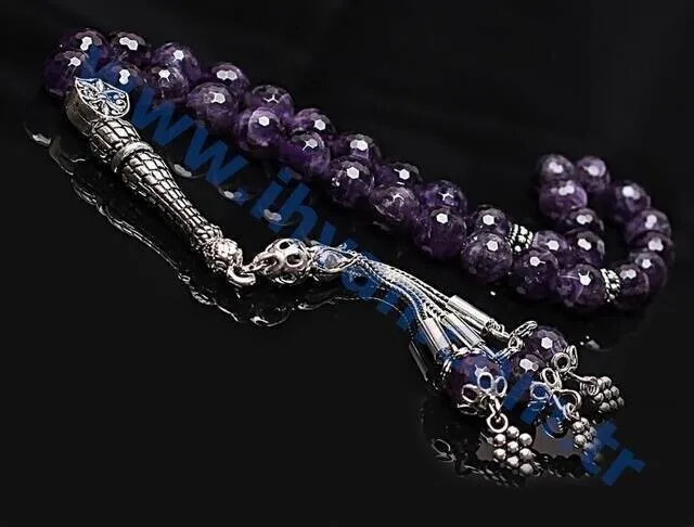 IQRAH Amethyst Stone Rosary (925 SETTING SILVER)