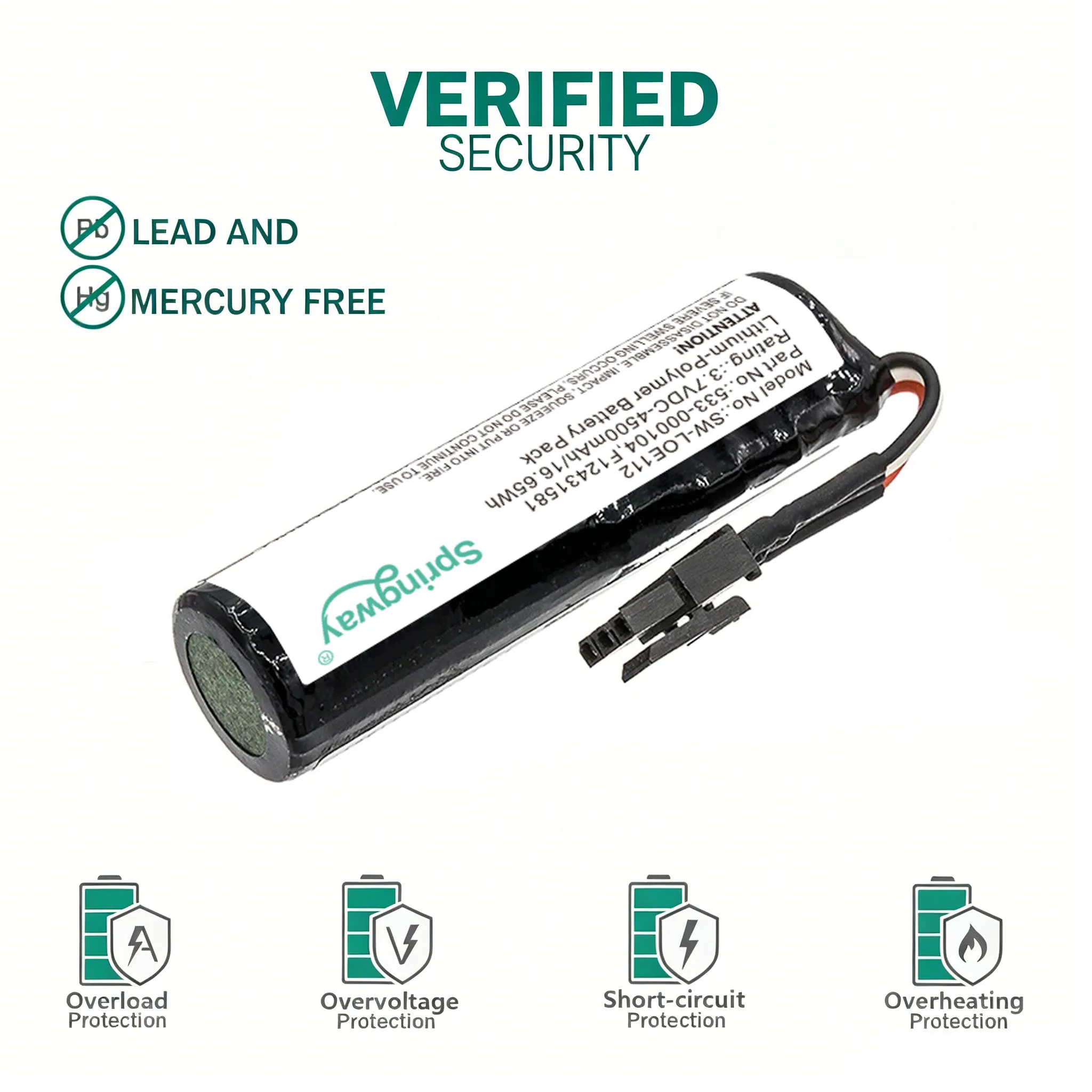 SPRINGWAY 3.6V 4500mAh Replacement Battery For Logitech UE BOOM 1 2 3 Bluetooth Speaker Parts Ultimate Accessorie