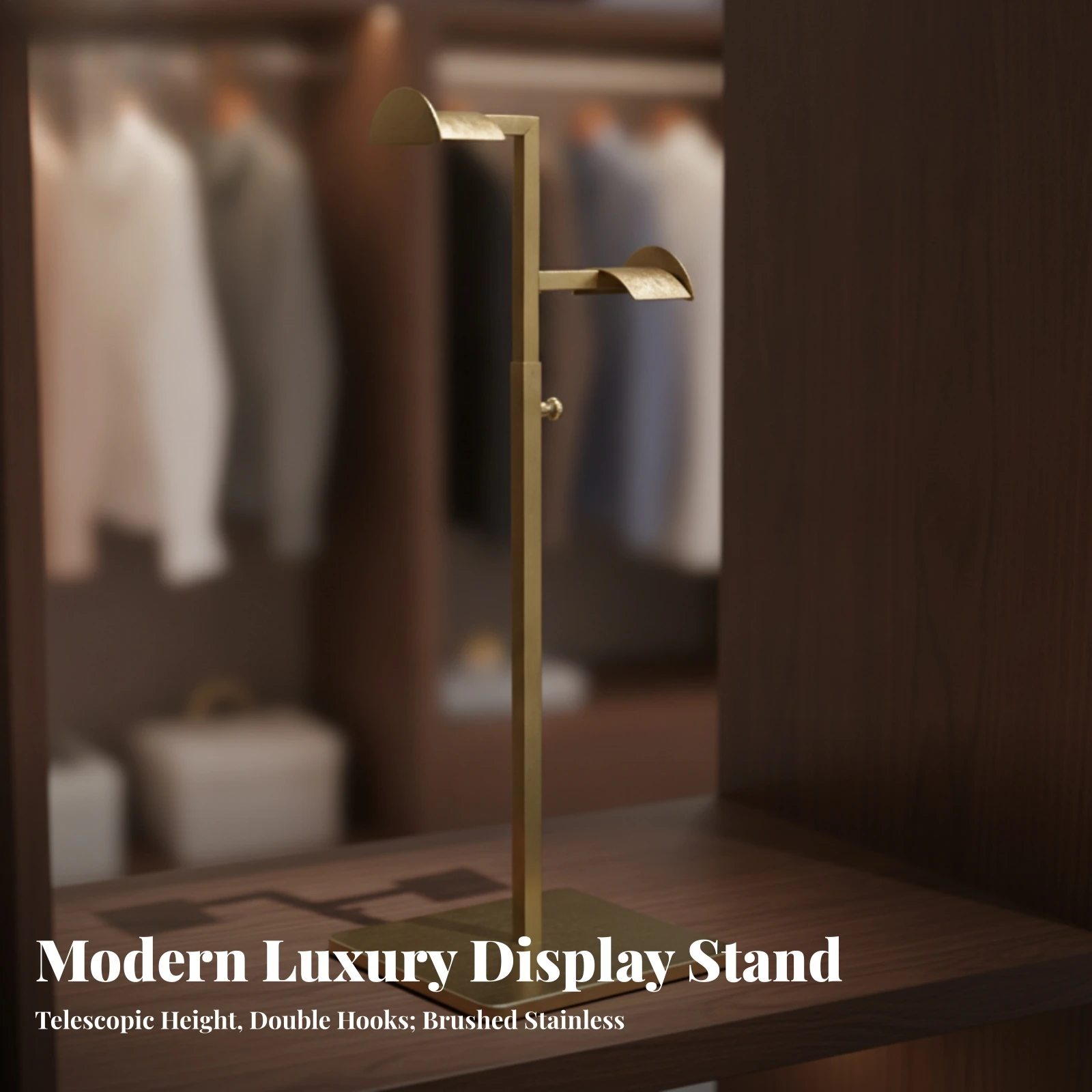 Handbag Display Stand Metal Purse Display Stand Vertical Easy to Clean for Retailers, Boutique, Retail Store