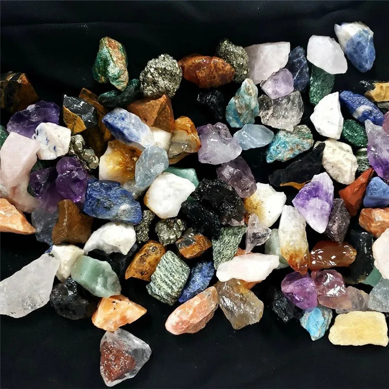 Natural Crystal Quartz Minerals Specimen Amethyst Rose Quartz Irregular Mixed Rough Rock Stone Reiki Healing Home Decoration view 3