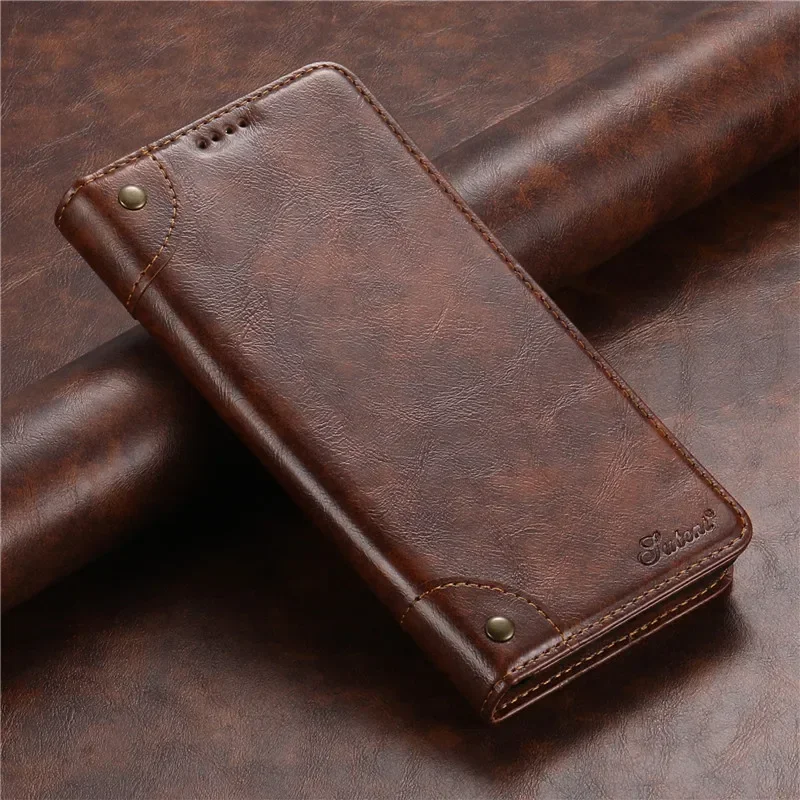 

EUCAGR Shockproof Leather Wallet Cover Phone Shell For Samsung Galaxy S24 S23 S22 FE Ultra Plus A53 A54 A13 A14 A24 A34 Note20