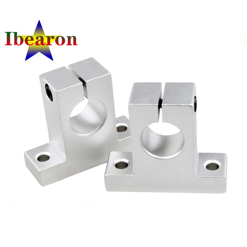 1PCS SK20 Aluminum Linear Rod Rail Horizontal Shaft Support For CNC Router XYZ Table 3D Printer Parts