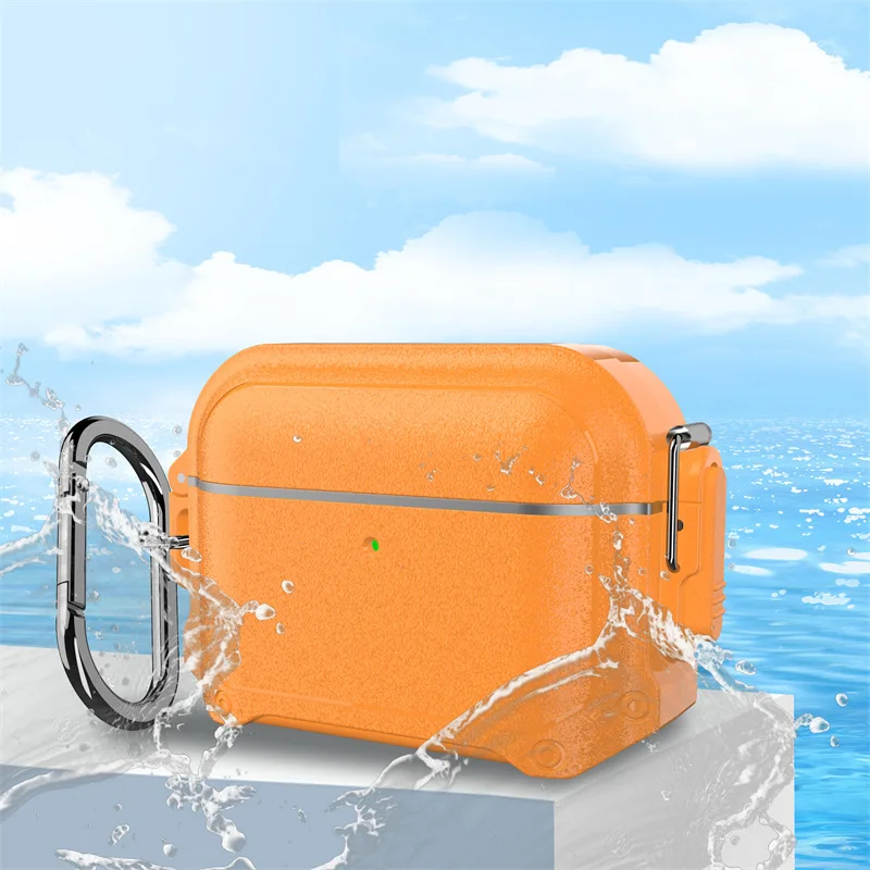 

Waterproof Case With Bluetooth Switch ，For Apple AirPods 4/Pro/Pro2 – Shockproof Protective Cover Universal Earbud Accessory