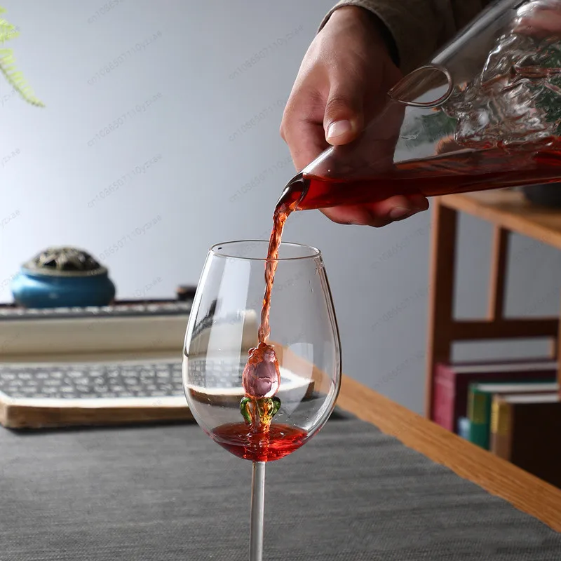 Iceberg Waterfall Decanter - Artistic High Borosilicate Glass Wine Aerator, Stunning Centerpiece for Wine Tasting