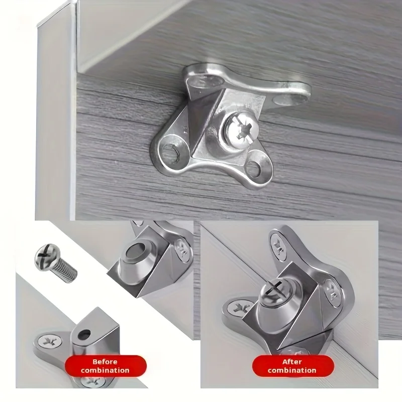 5pcs Butterfly Corner Bracket Furniture Corner Connector Removable Corner Bracket With Screws Furniture Support Connector