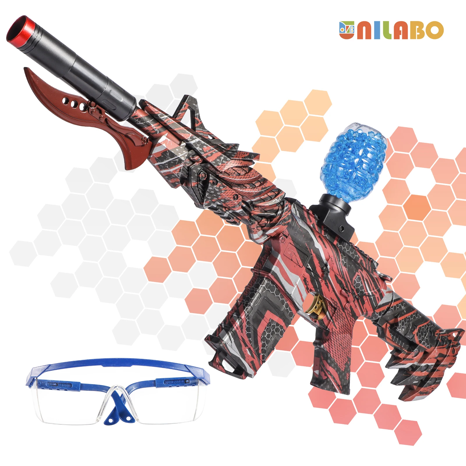 Elétrica Blaster Gun Set para o aniversário, High Precision Shooting Toy, presente perfeito brinquedo ao ar livre para o aniversário, balas excluídas, M416