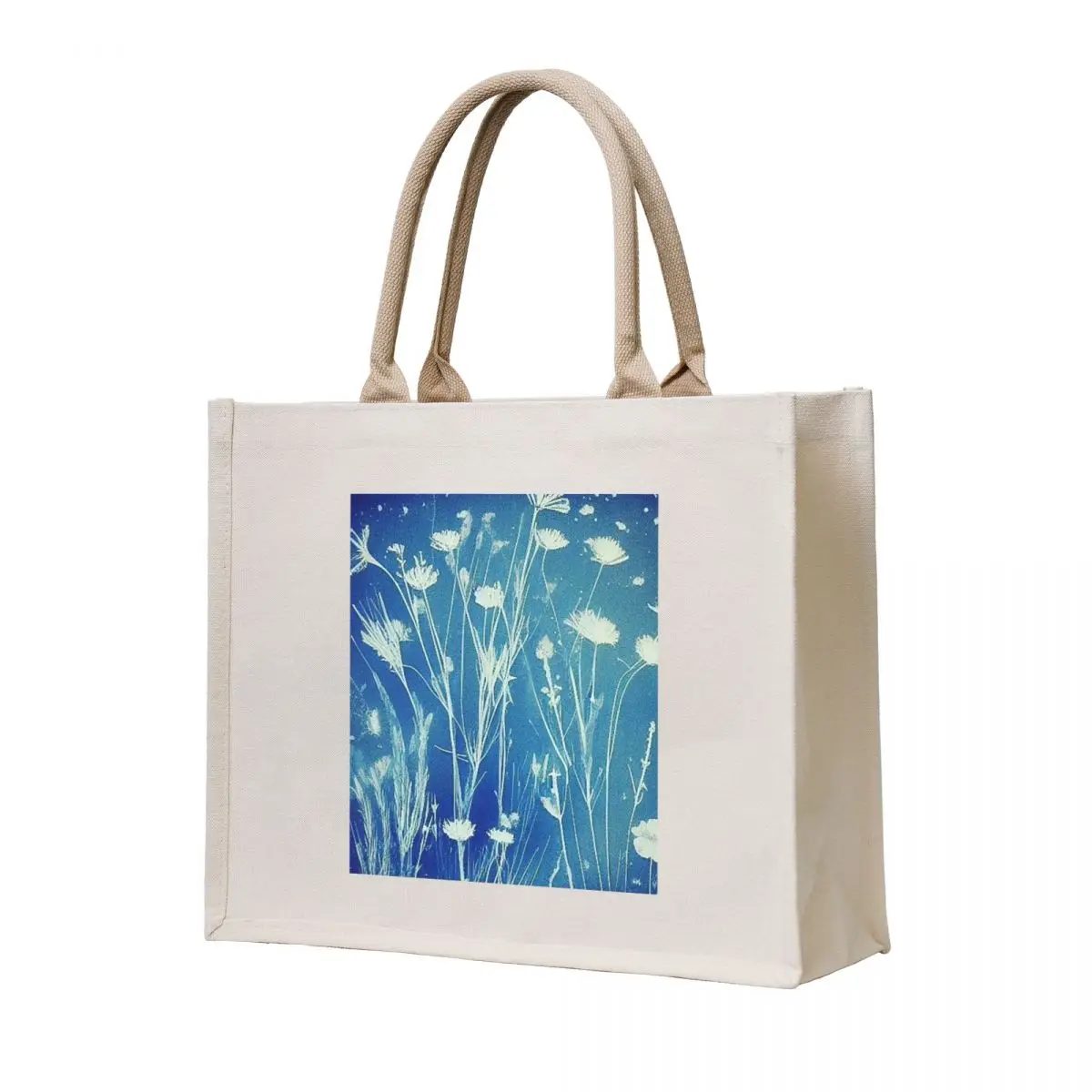 

Wildflower Cyanotype Tote Bag tote bag woman large tote bag custom bags