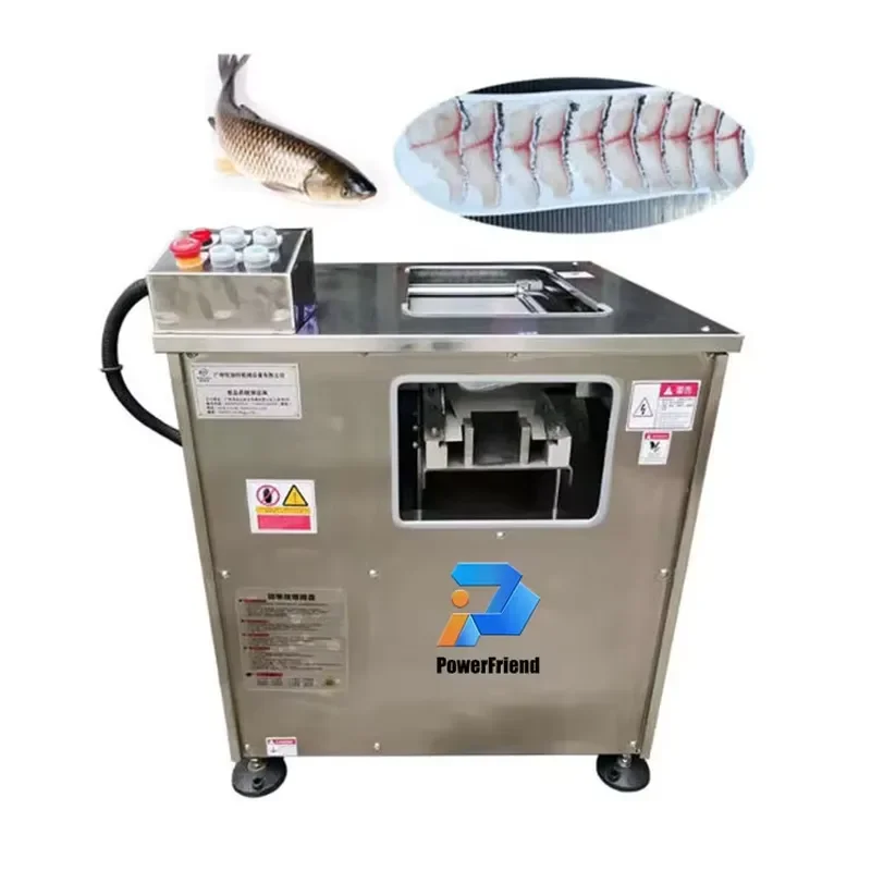 Automatic Fish Fillet Cutting and Chipping Machine for Salmon Tilapia Slicing and Filleting