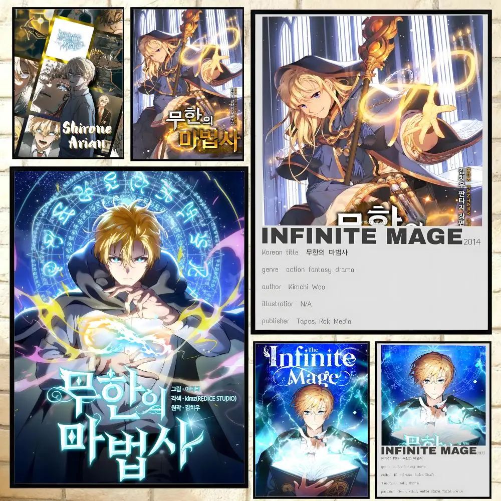 manhwa The Infinite Mage Poster HD Poster Anime Aesthetic Wall Art For Game Anime Lovers Bedroom Gaming Room Decor Ideal Gift