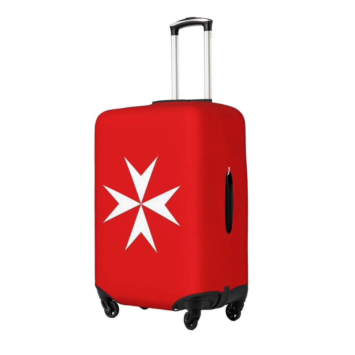 

Maltese Cross Flag Suitcase Cover Protection Elastic Trip Luggage Protector Covers for 18-32 Inch