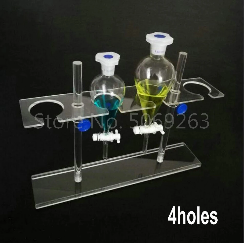 1PCS  Funnel Stand Organic Glass seperating Funnel Stand PMMA Support Rack Lab Supplies