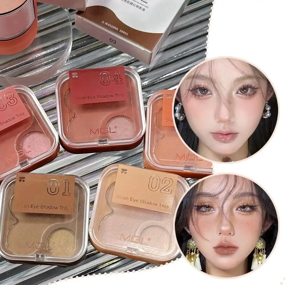 Blush de maquiagem impermeável para mulheres, rosto e bochecha, contorno de rosto e bochecha, cosméticos macios, fosco, natural, O0t3