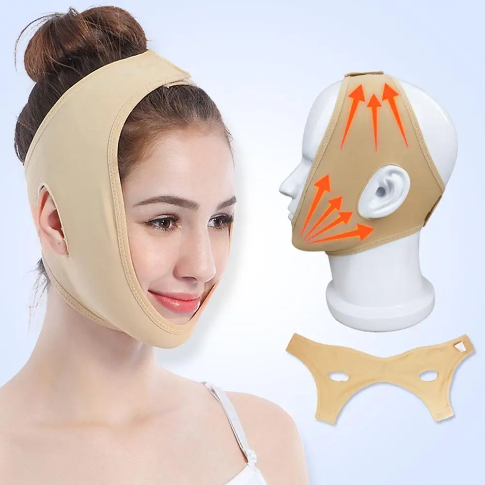 1PCS Face Slimming Bandage V Line Face Shaper Women Strap Up Facial Lift Skin Care Tools Cheek Chin Belt Face Massager U1S8