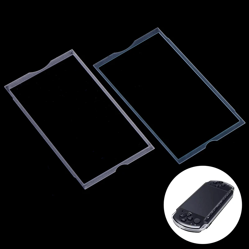 1PC For PSP Console Front Shell Cover Glass Len Replacement For PSP1000 2000 3000 LCD Screen Display Plastic Cover Len Panel