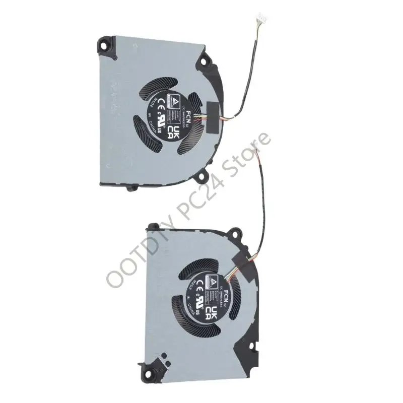 H7BA Laptop CPU Cooling Fan Compatibles With Most Models Low Noise Operate Metal Fan