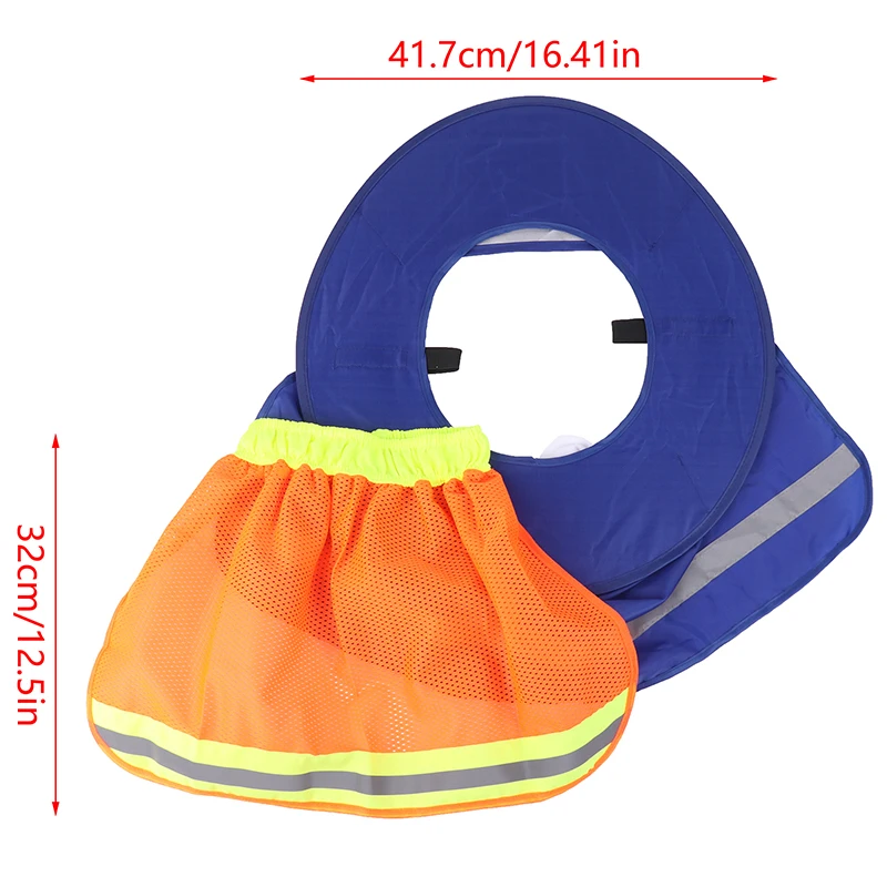 Summer Sun Shade Safety Hard Hat Neck Shield Helmets Reflective Hat Brim Reflective Cap Cover for Construction Workers