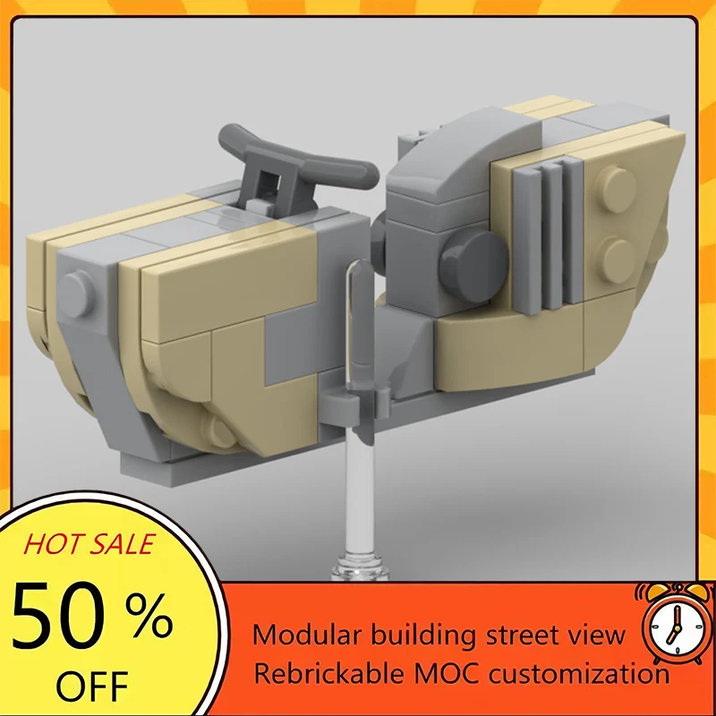 

46PCS Popular Space War Movie Model MOC Building Bricks Type 405 Stilt Skimmer Modular Technology Gifts Assemble Children Toy