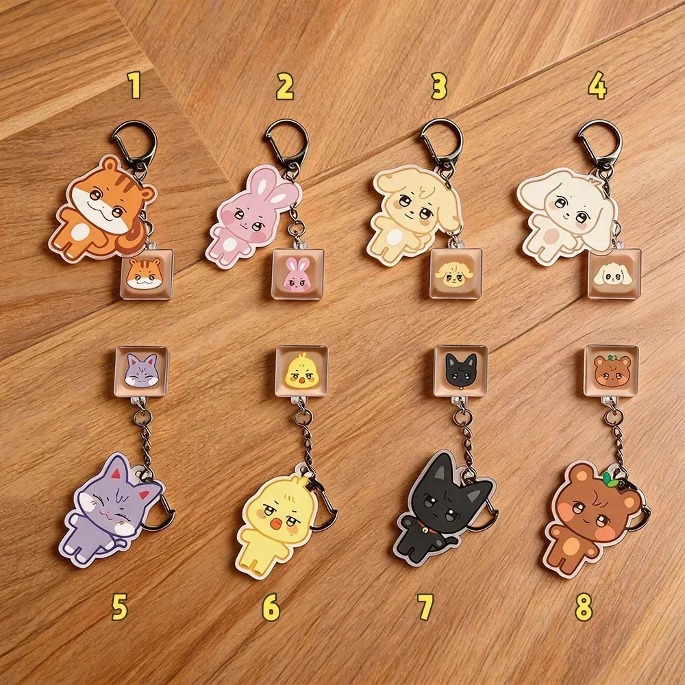 KPOP ateez Surrounding Park Seong hwa, Jung Yoo rong, Choi Jong ho Keyboard Hat, Keychain Pendant