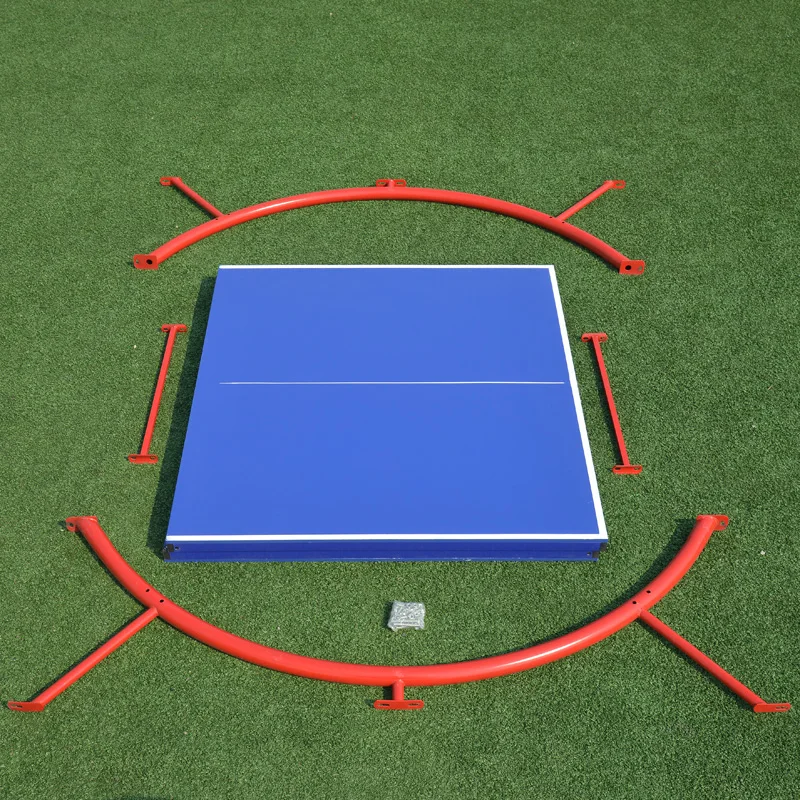 Fábrica de alta qualidade indoor ao ar livre usado mesa de tênis de mesa com rede de ping pong profissional e pós conjunto mesa de ping pong