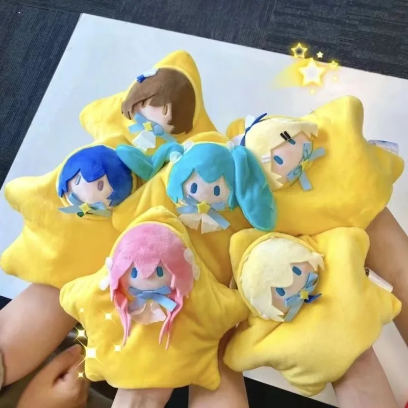 Hatsune Miku Fufu Anime Stuffed Toys Meiko Luka Anime Figure Hand Puppet Hatsune Miku Kagamine Rin Len Periphery Toys Gifts