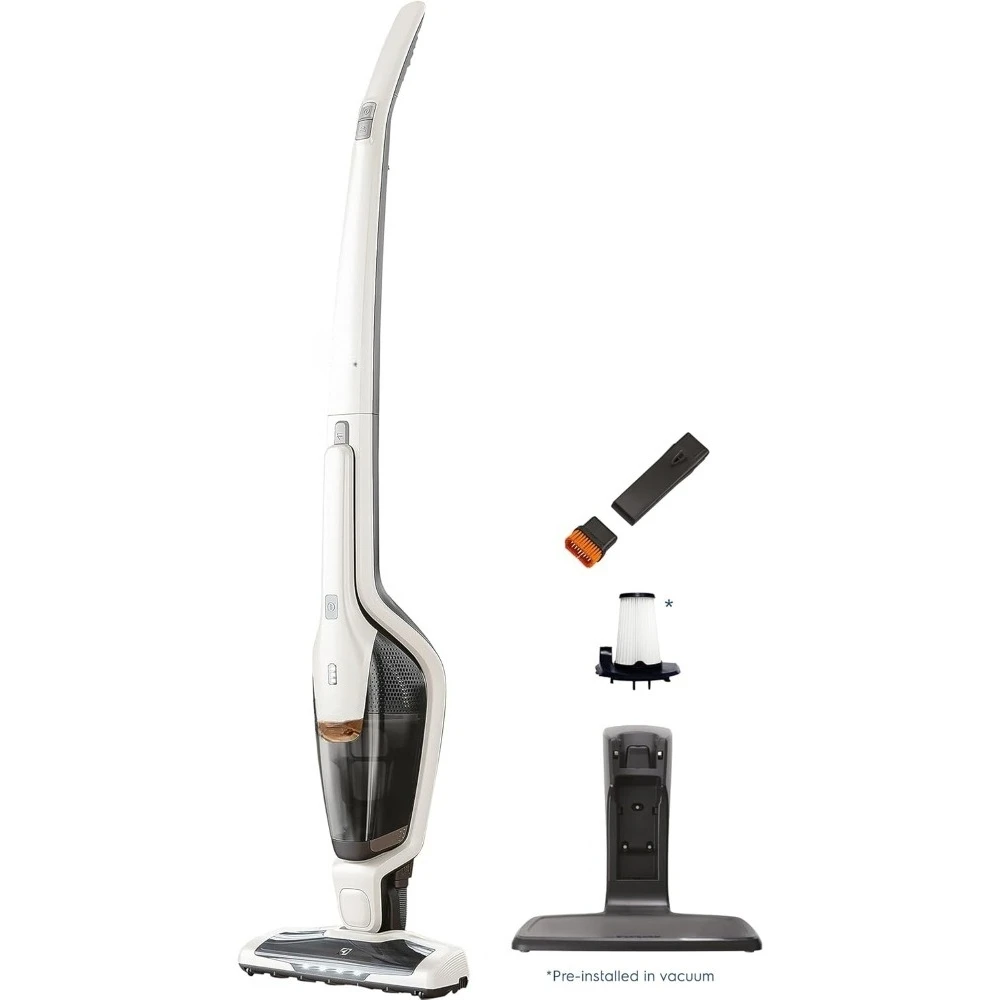 

Ergorapido Cordless 2-in-1 Vacuum Cleaner with High Suction Power and 180-Degree EasySteer Mobility, 48-Minute Run Time, 2 Powe