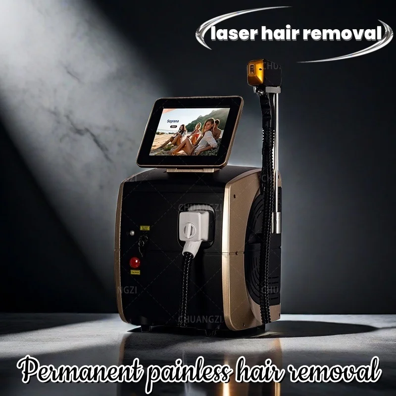 Professional Semiconductor Laser Hair Removal Machine with Ice Titanium Technology for Full Body Hair Removal 808 755 1064NM