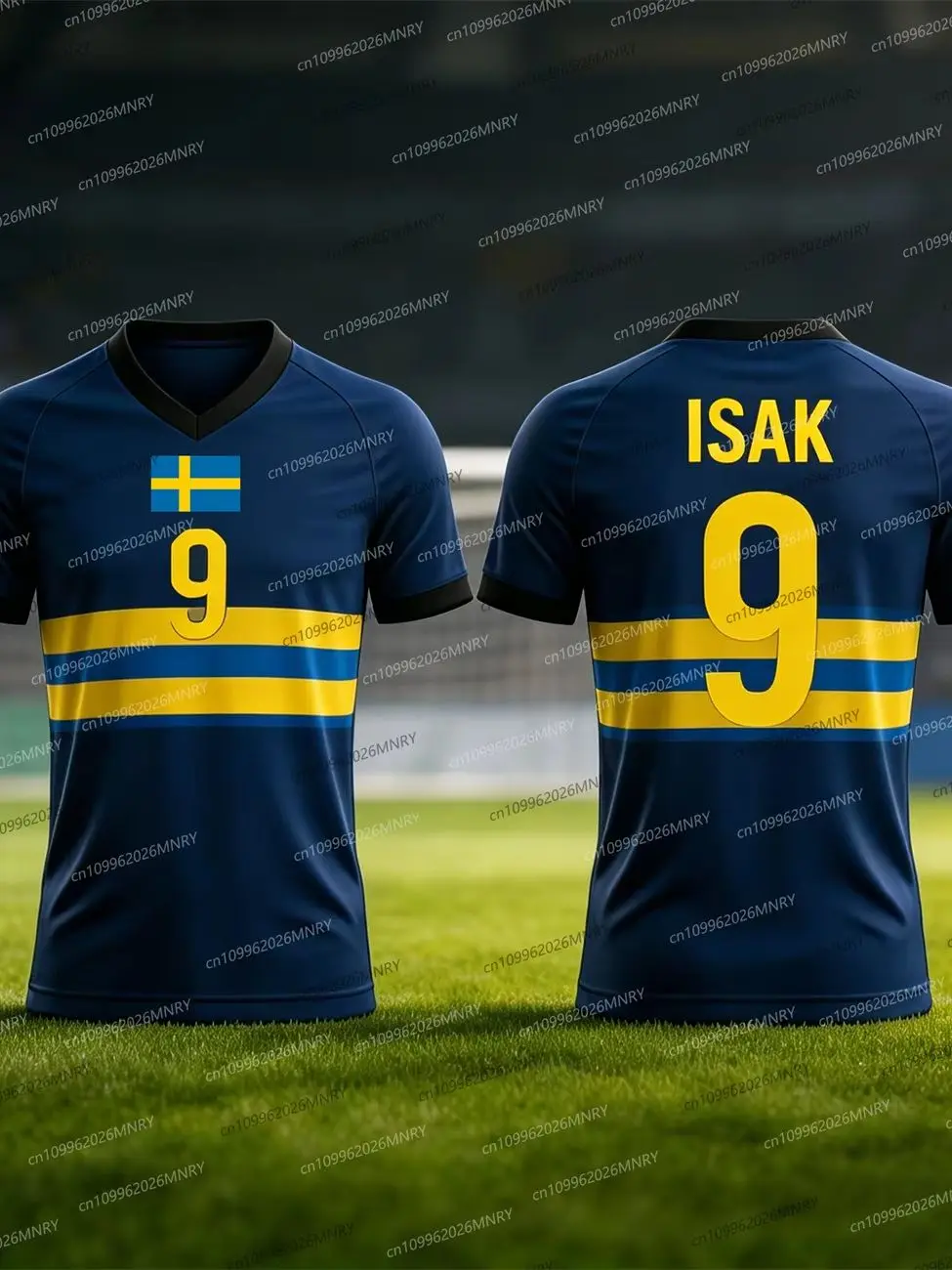 AliExpress NONE 25/26 Sweden ISAK Jersey Summer Men Jersey Sports Training Uniforms Jersey Breathable Quick Drying Fan Jersey Women Jersey