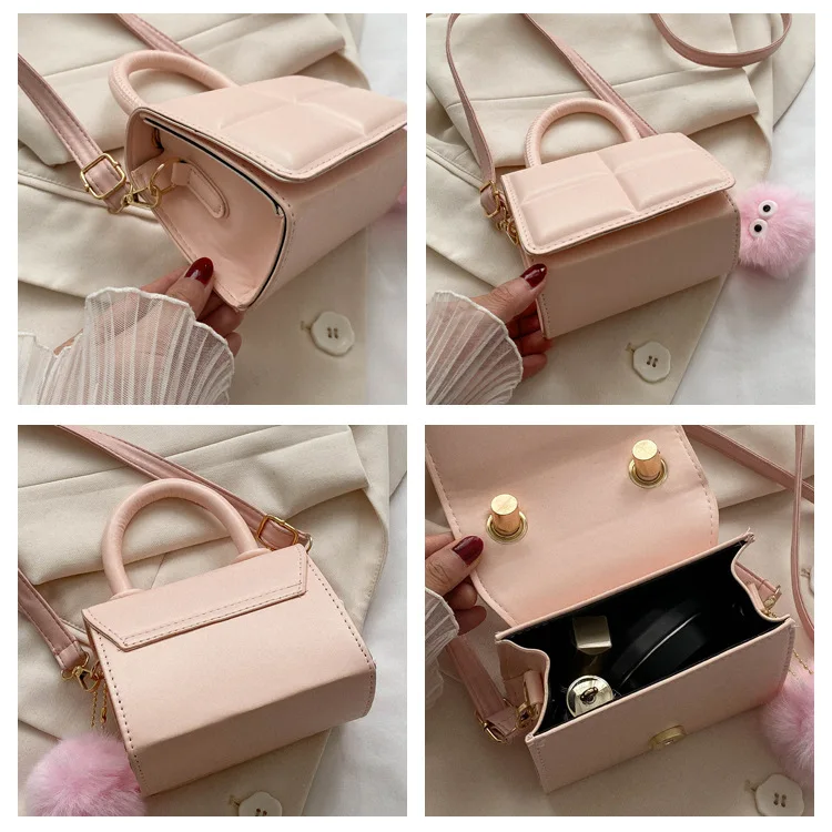 High-end Texture Niche Bag 2024 New Fashion Women\'s Bag Summer Popular Versatile Crossbody Bag Mini Portable Small Square Bag