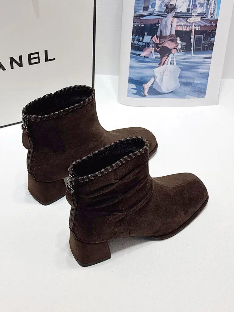 bottines-a-talons-hauts-marron-pour-femmes-nouvelle-collection-automne-hiver-2025-talons-fins-bottines-chelsea-style-coreen-impermeables-plateforme