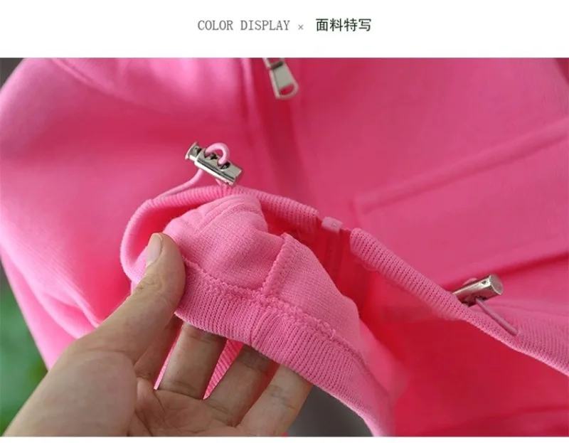 Baby-Mädchen 2-teilige Trainingsanzüge RAISE Herbst Einfarbige Kinder-Mädchen Reißverschluss-Jackenanzüge Lässige Kleinkind-Mädchen Hosen Kleidung Outfits – Detail 15