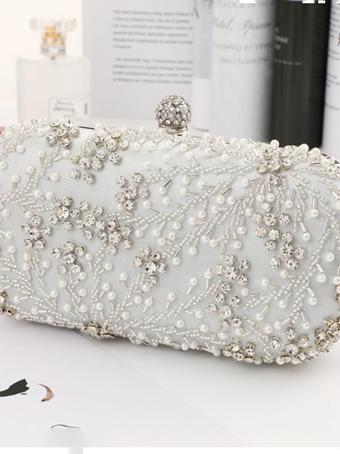 

Faionable жемчужный вечерний клатч с бриллиантами для женщин, трансграничная сумка, сумка для ужина, корейский Sle Square H...