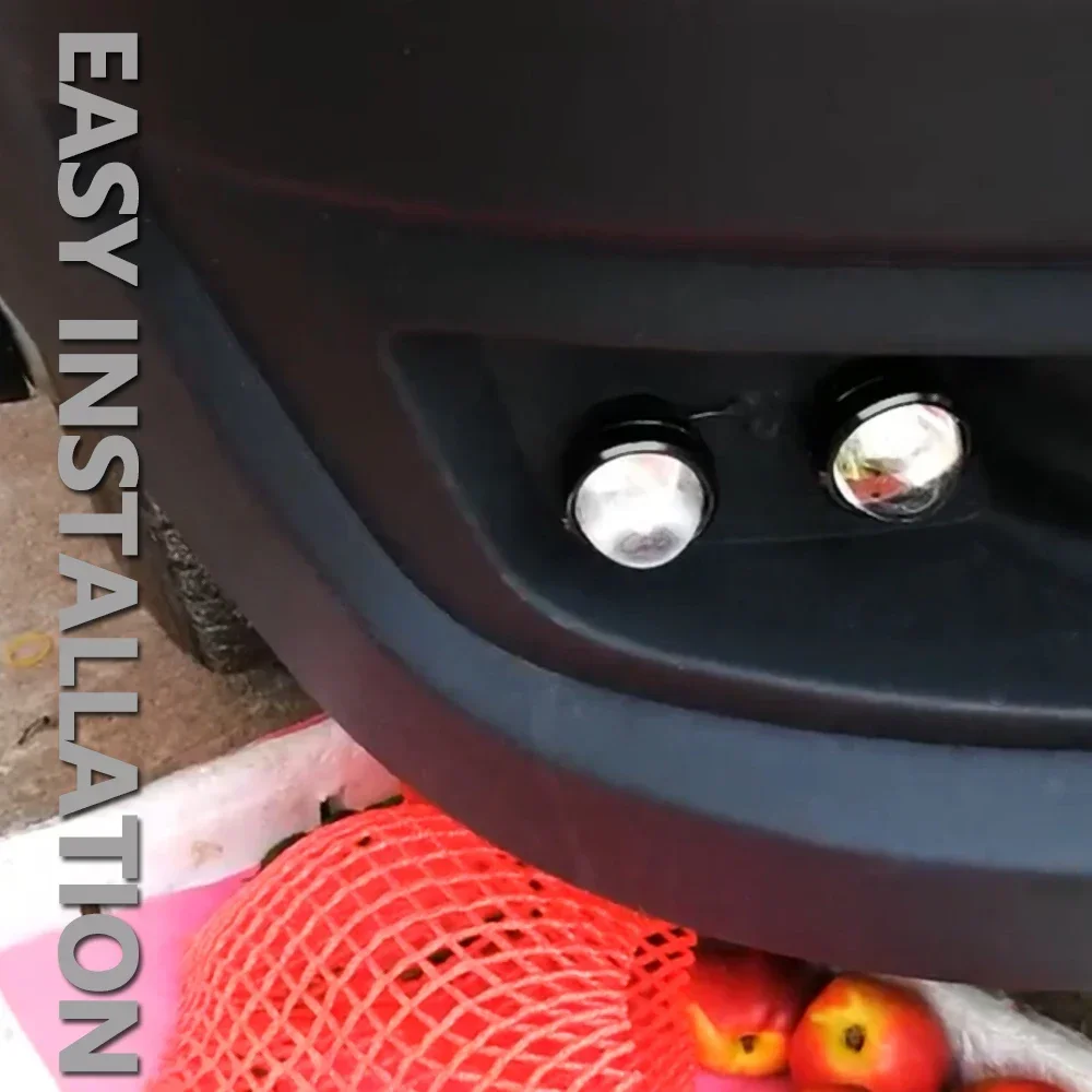 2PCS CAR Led Light Fog Lamp Daytime Running Lights Drl External Fish Led Eagle Eye Automobile Strobe Flash Lamp With Bracket
