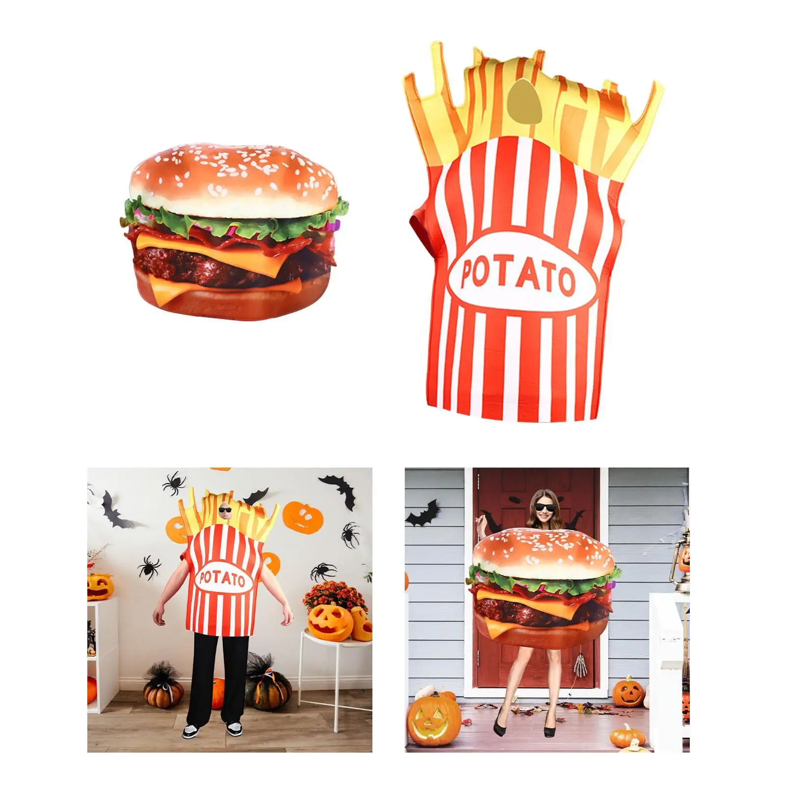 Disfraces de comida Mono Accesorios Suministros Ropa divertida Decorativa Fancy