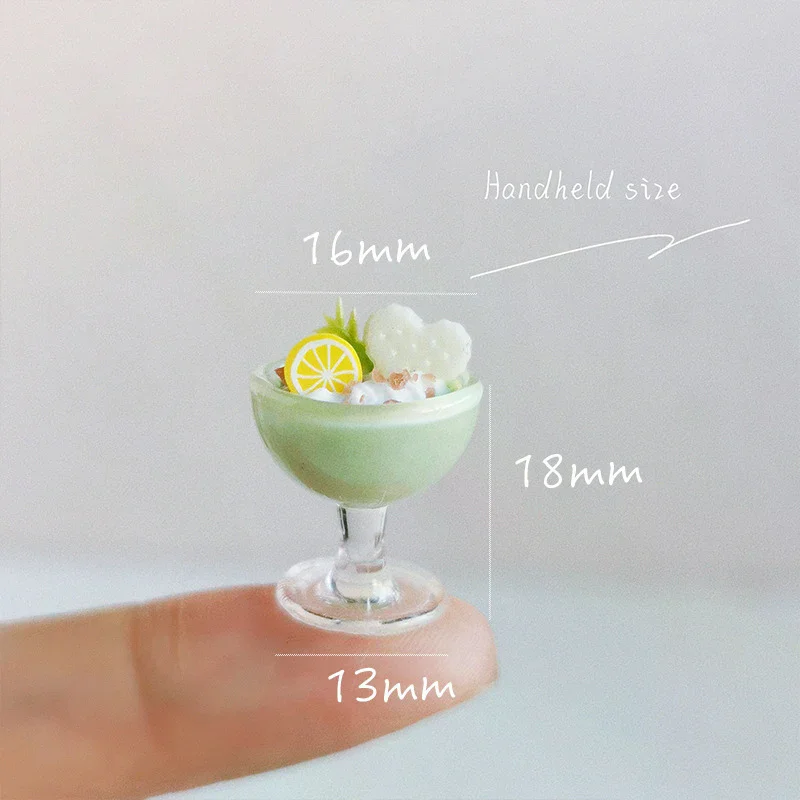 1/12 Scale Dollhouse Miniatures, Drink Beverage Cup Ornaments for Pretend Play
