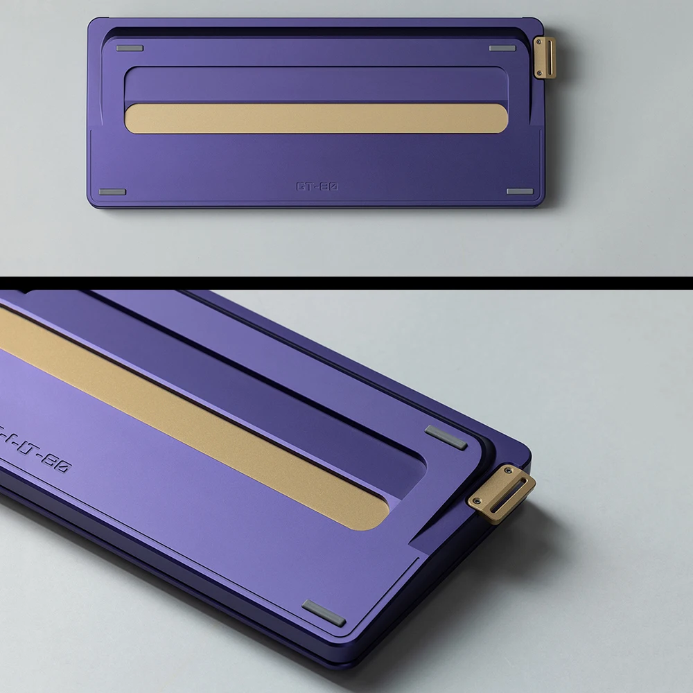 KBDfans 461E Keyboard Case Aluminum Lump Gh60 Adaptation Wooting Rakka Streamer Design Case Custom Mechanical Keyboard Accessory