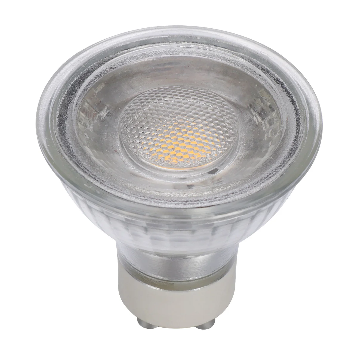 

5W GU10 COB LED Glass Reflector Light Bulb Spotlight Lamp Light Cup Halogen Bulb 400LM 3000K 38°Beam Angle Dayight Downlight (Wa