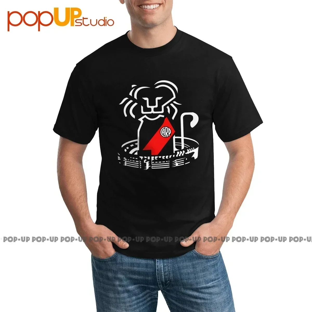 Cool Club Atletico River Plate Gainsboro T-shirt Print Hipster Comfortable Tee Shirt