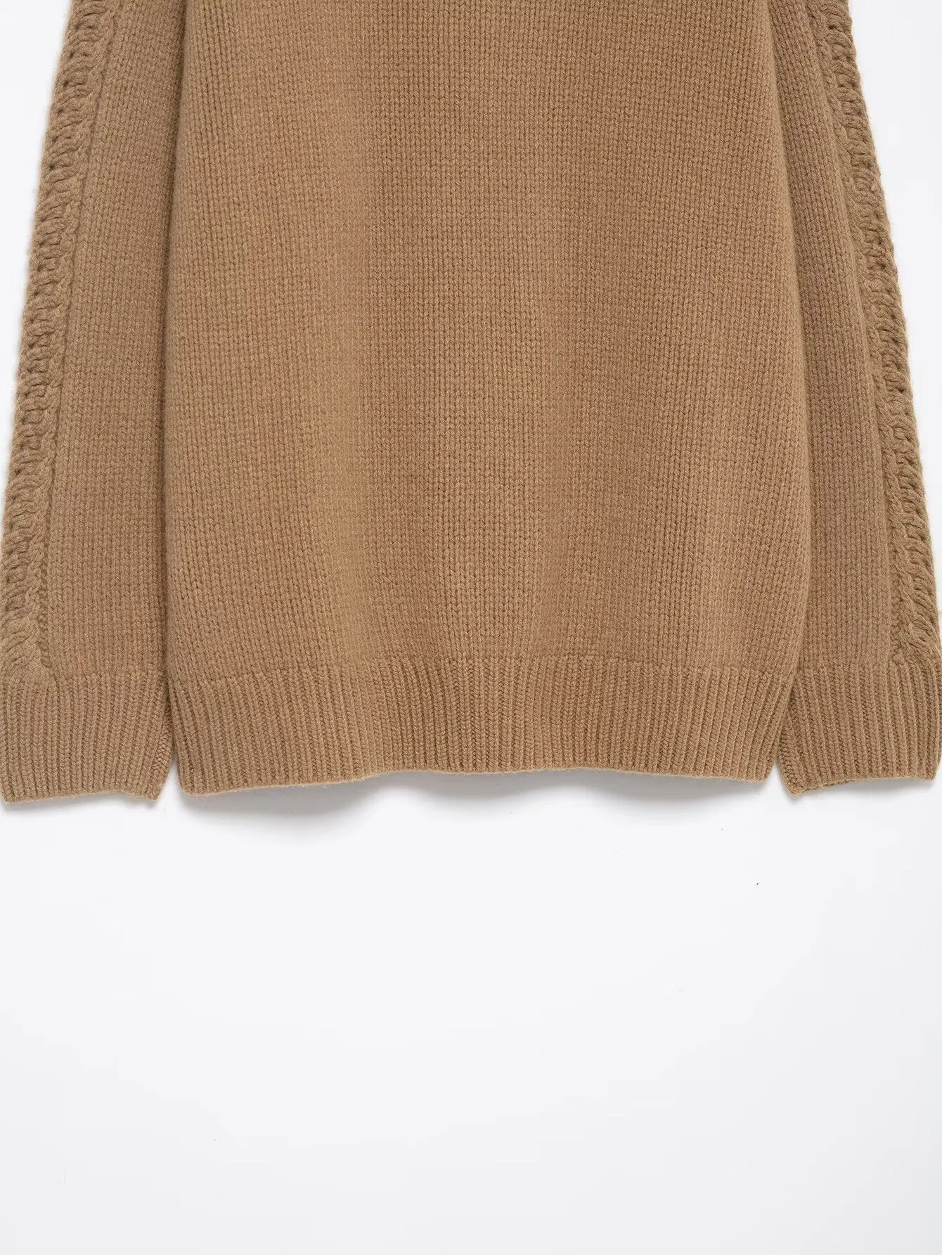 ديف آند دي الشمال الحد الأدنى الجاكار البلوفرات سترة الكاكي أنيقة الياقة المدورة المرأة سترة تريكو امرأة الملابس امرأة جلطة #6