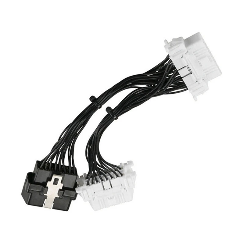 AU05 -16 Pin OBD2 Obdii OBD2 Splitter Extension Cable One Male To Two Female Y Cable OBD2 Splitter Extension Cable