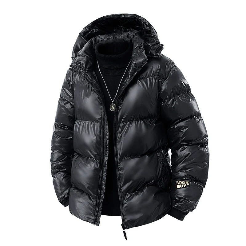 Men's Winter Coat Hooded Padded Jacket 2025 woman Heavyweight Warm Thick Thermal Outerwear Black Cold Weather Casual Streetwear