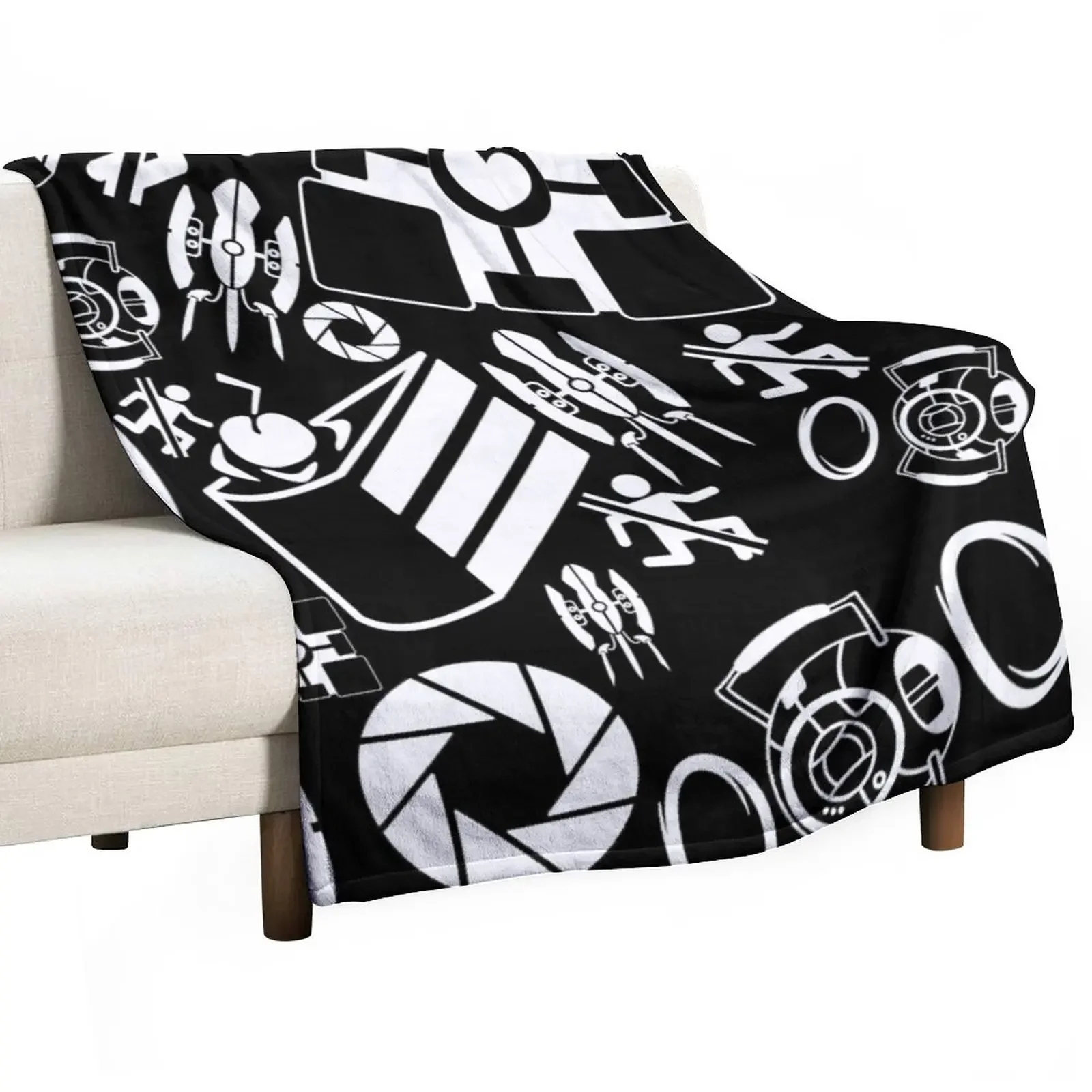 

Portal Pattern Throw Blanket Decorative Sofa Summer Beddings Blankets