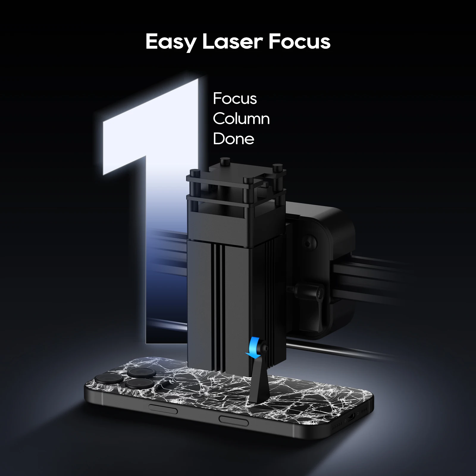 Xwitzeal ®   MINI máquina láser V8 para soportes de pantalla trasera de iPhone y lente de cámara, con moldes de hierro y kits de herramientas de reparación de teléfonos