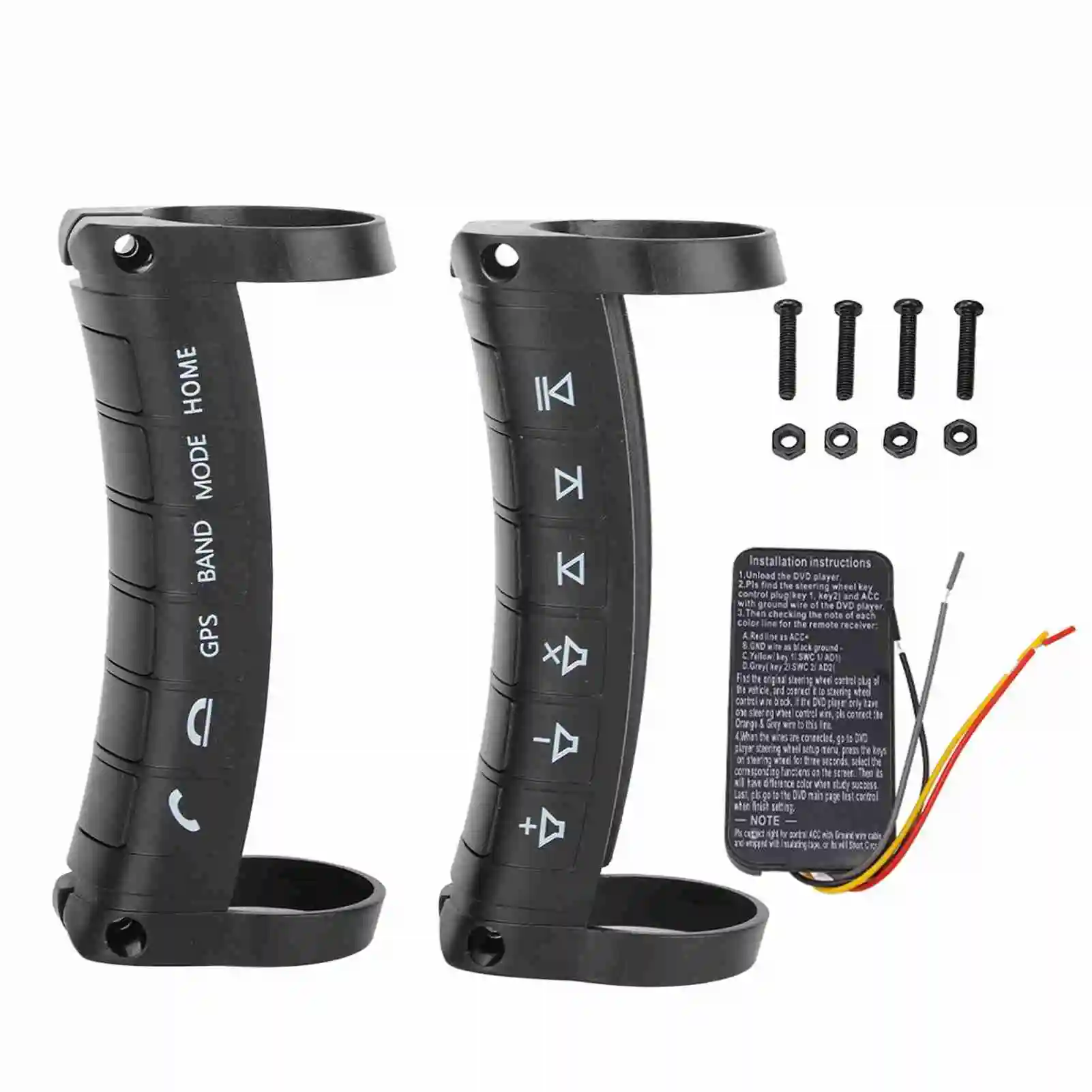 Universal Car Steering Wheel Remote Control Wireless DVD Navigation Buttons Controller Compatible with A Variety Of Automotive