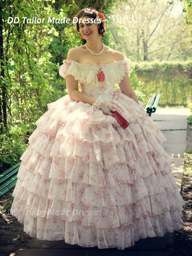 Tiered Floral Print…