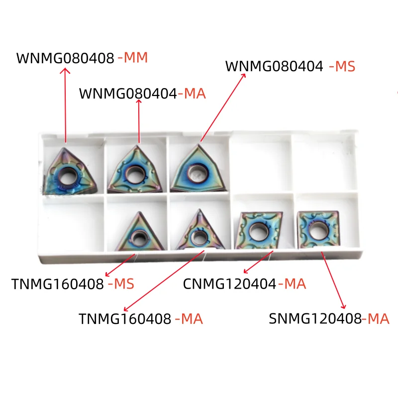 TNMG160404 TNMG160408 MA MS AM TF مخرطة القاطع أداة القطع تصلب الصلب إدراج أدوات تحول باستخدام الحاسب الآلي شفرات 1 قطعة