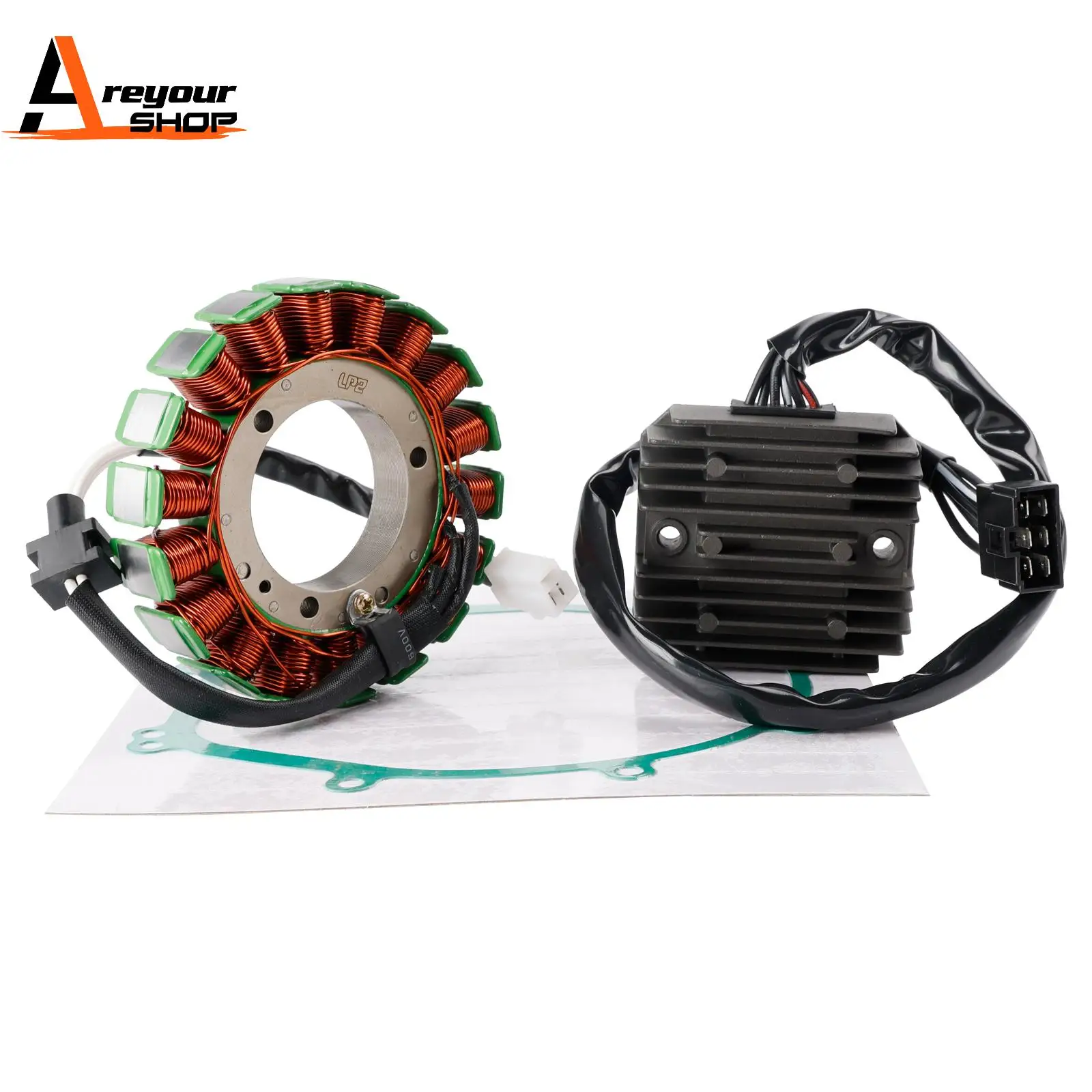

AREYOURSHOP STATOR GENERATOR REGULATOR GASKET FOR KAWASAKI VN 1500 1600 CLASSIC NOMAD 99-08